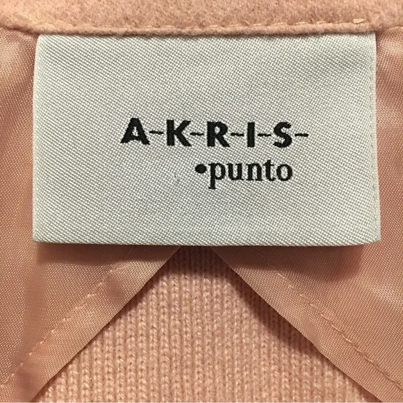 Akris Punto Blazer Evening Jacket Wool Angora Cashmere Knit Crop Fitted Pink 10 - Picture 14 of 16